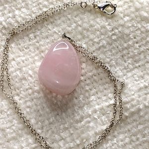 Rose Quartz Freeform Pendant